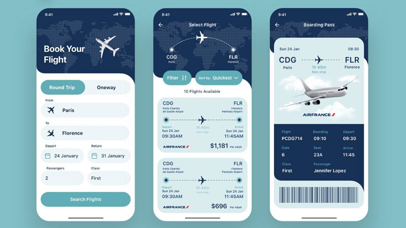THIẾT KẾ APP MOBILE ĐẶT VÉ MÁY BAY: TRẢI NGHIỆM HÀNH TRÌNH KHÔNG CHẠM